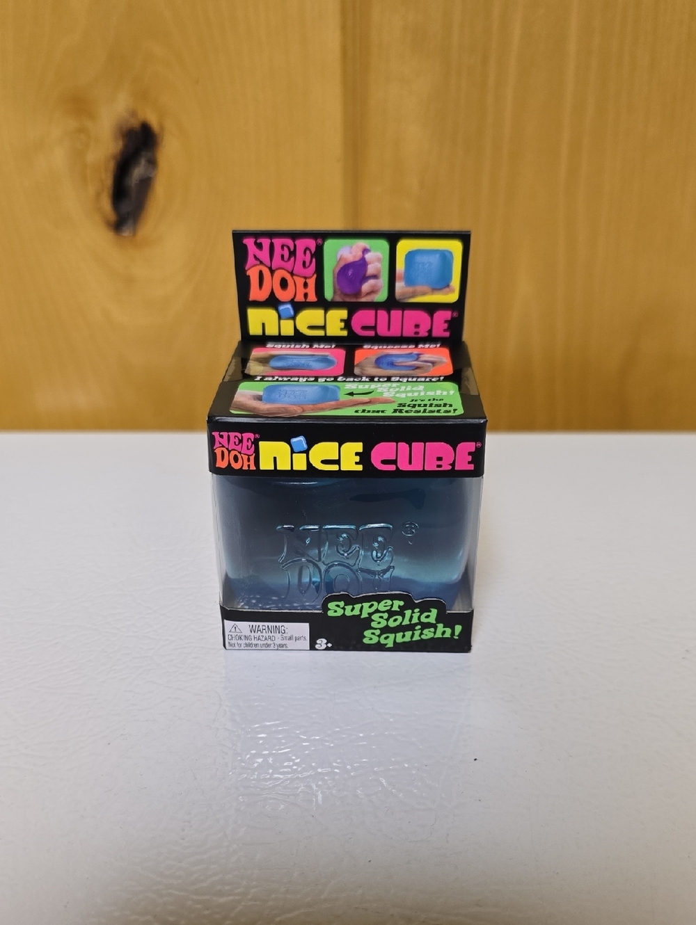 NeeDoh Nice Cube Super Solid Squish - Blue